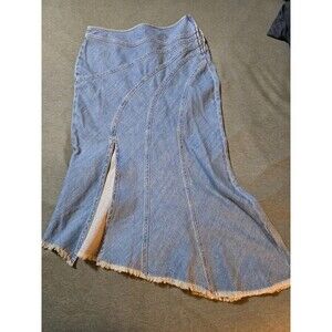 Pilcro NWT Denim Asymetrical Slip Skirt Size 2 Sold-out $138 Msrp Anthropologie